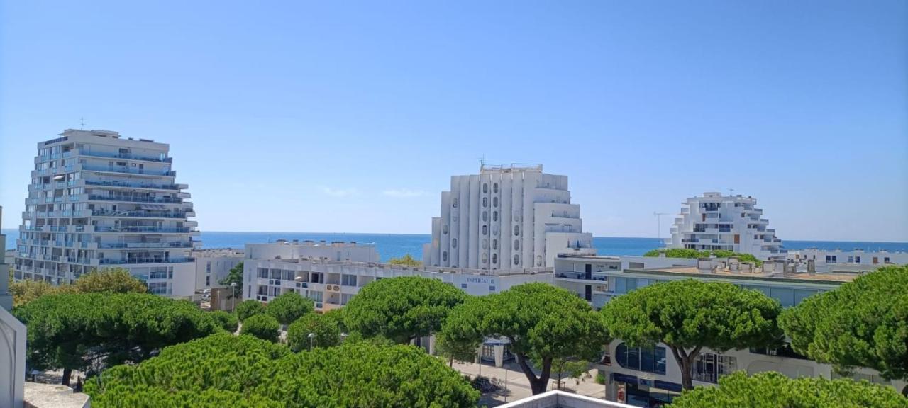 Le Semaphore - Studio Climatise, Grande Terrasse Vue Mer - Parking, Wifi ลา กร็องเดอ-ม็อต ภายนอก รูปภาพ